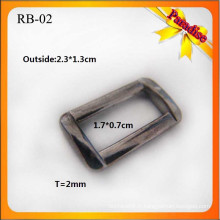 RB02 Boucle de métier en métal personnalisée pour boucle et boucle de sac